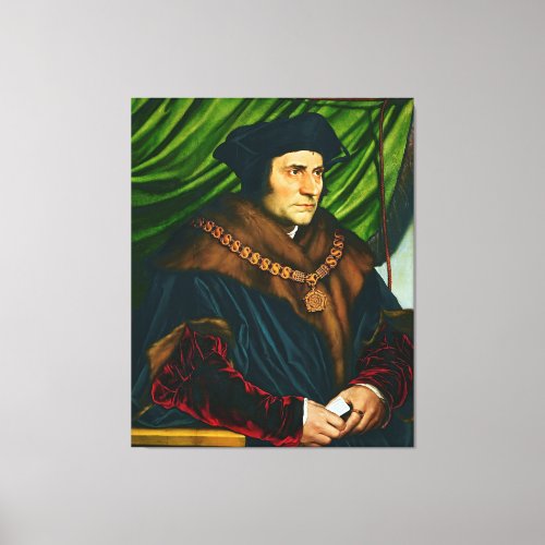 Sir Thomas More by Hans Holbein 1527 Canvas Print