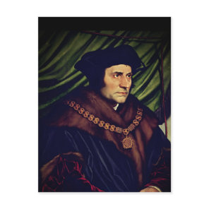 Sir Thomas More - by Hans Holbein, the Younger Postcard