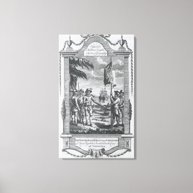Sir Walter Raleigh 2 Canvas Print (Front)