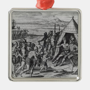 Sir Walter Raleigh Metal Ornament