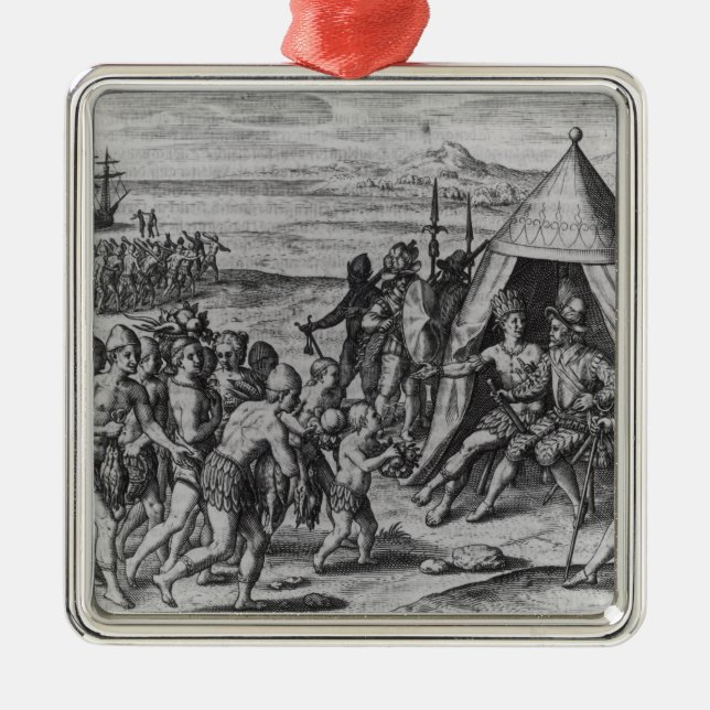 Sir Walter Raleigh Metal Ornament (Front)