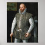 Sir Walter Raleigh Portrait - William Segar Poster