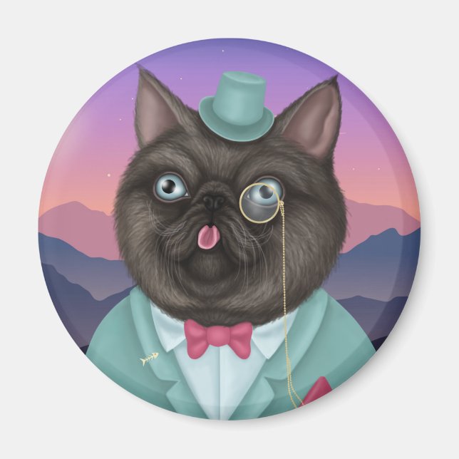 Sir Whiskers Magnet (Front)