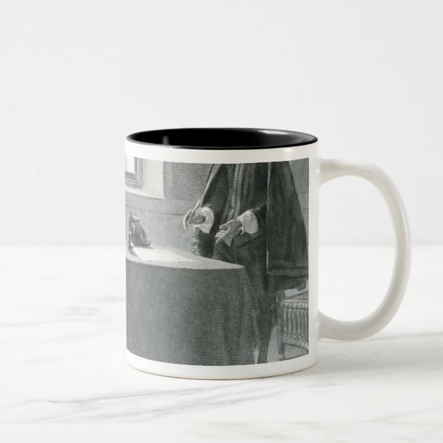 Sir William Berkeley Surrendering Two-Tone Coffee Mug (Right)