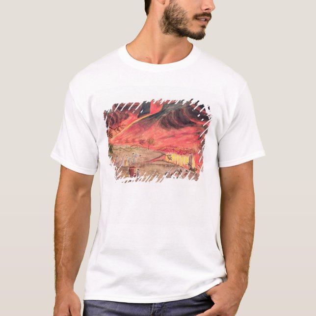 Sir William Hamilton  Studying the Eruption T-Shirt (Front)