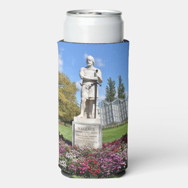 Sir William Wallace Statue Seltzer Can Cooler (Seltzer Back)