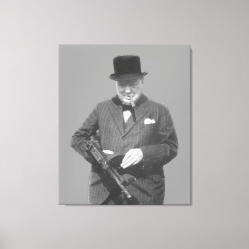 Sir Winston Churchill Canvas Print