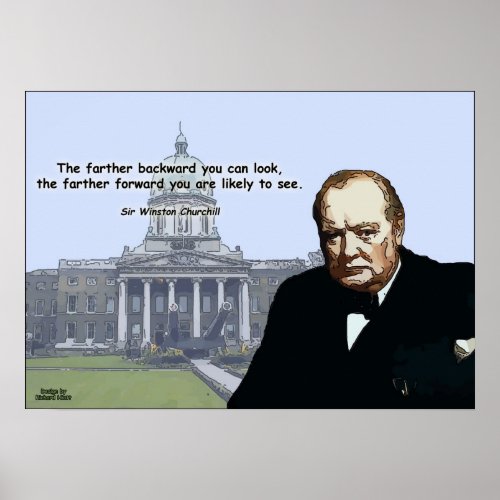 Sir Winston Churchill _ Inspirational Posers Poster