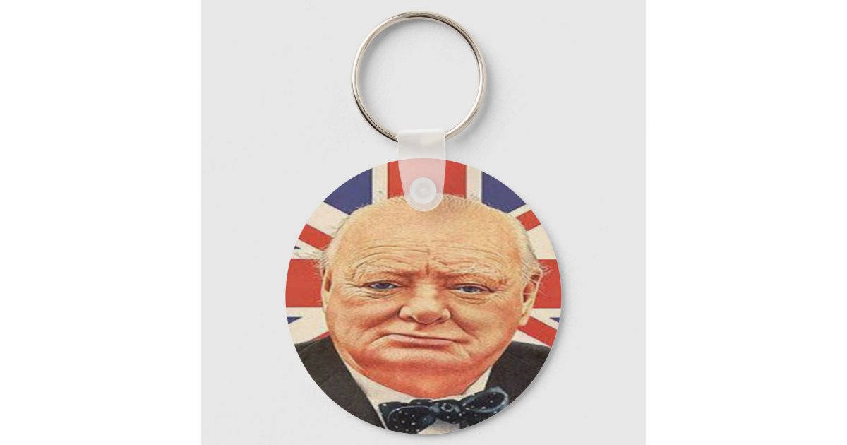 Sir Winston Churchill Keychain | Zazzle