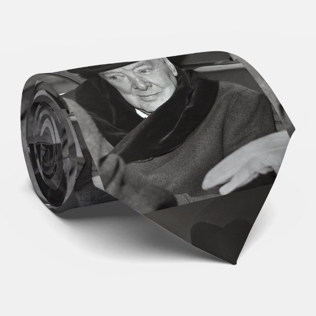 Sir Winston Churchill Neck Tie (Rolled)