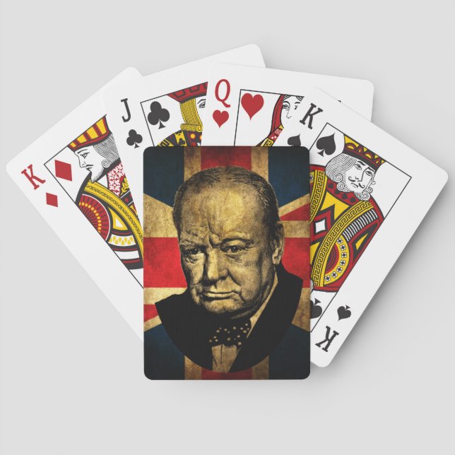 Sir Winston Churchill Poker Cards (Back)