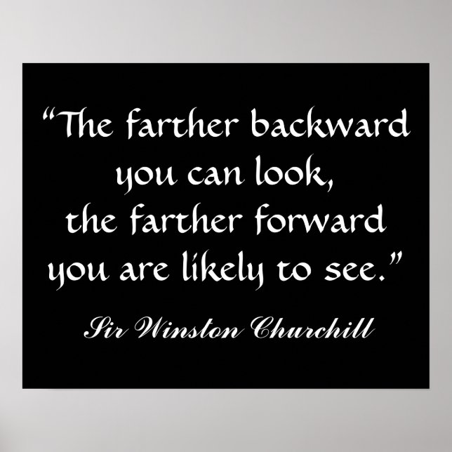 Sir Winston Churchill Quotation by SRF Poster (Front)
