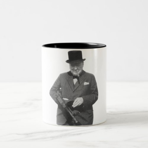 Sir Winston Churchill Two_Tone Coffee Mug