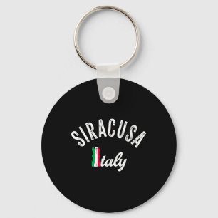 Siracusa Sicily Vacation Souvenir - Retro Siracusa Keychain