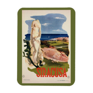 Siracusa Syracuse Italy vintage Italian travel Magnet