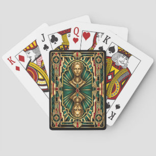 Siren, Art Deco Mythical Poker Cards