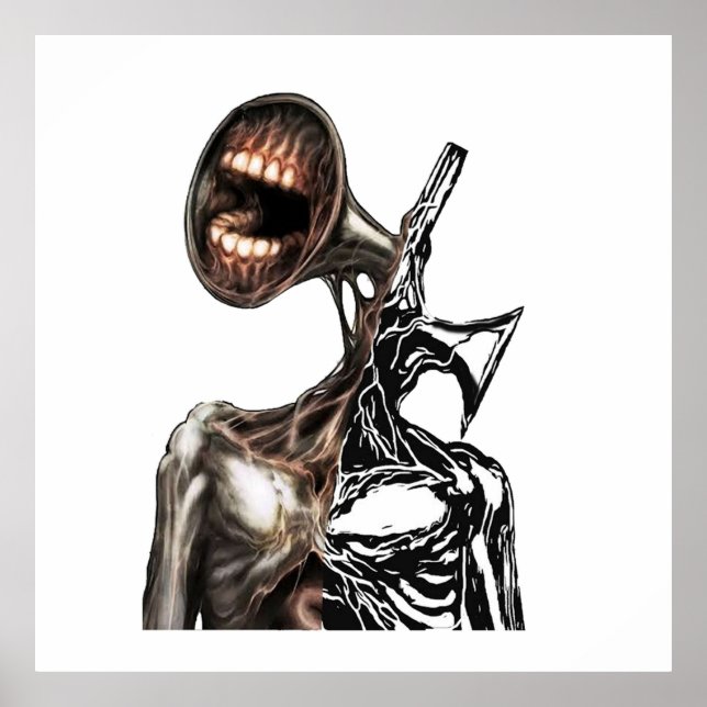 siren head creepypasta creature poster (Front)