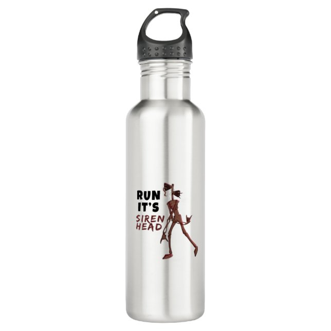 Siren head stainless steel water bottle (Front)