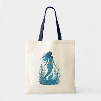 Siren Ocean Art Tote Bag
