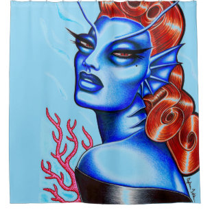Siren of the Sea Shower Curtain