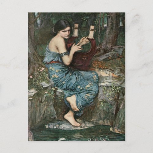 Siren Playing Music for Sailors Postcard