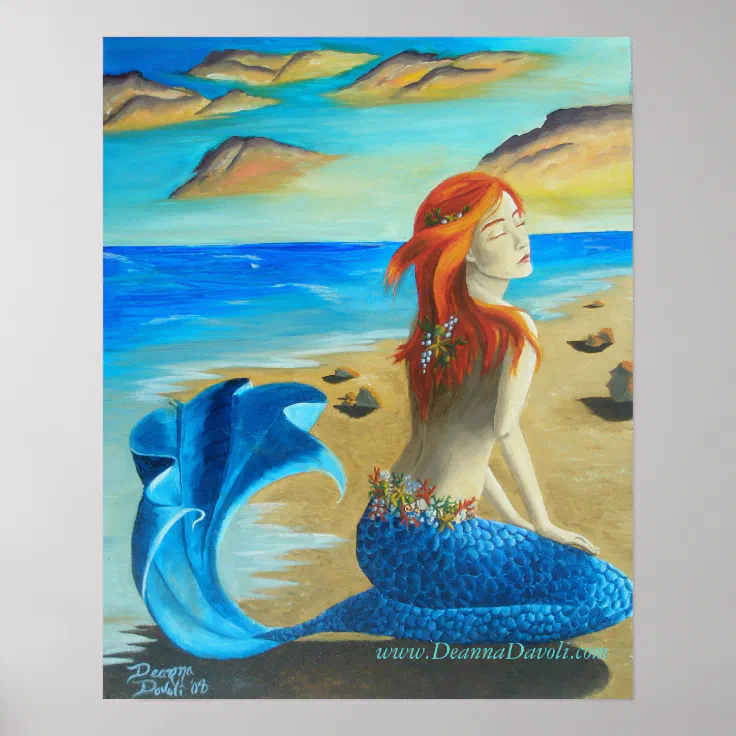 beachy mermaid art