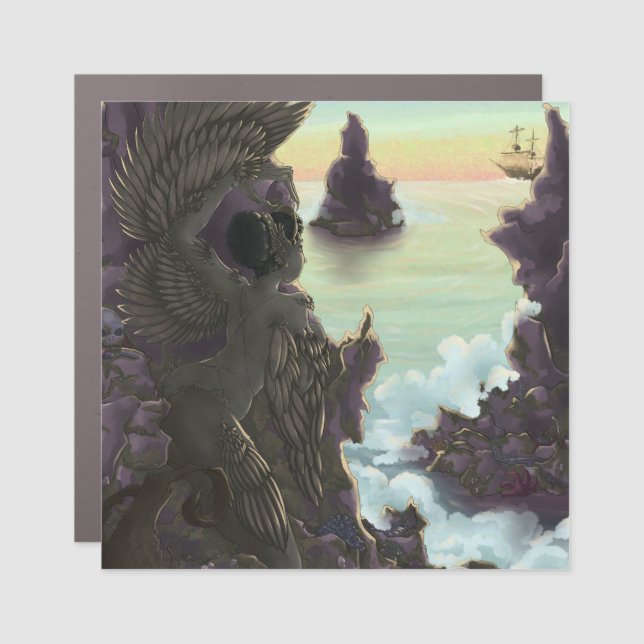 Siren Stones Car Magnet (Front)