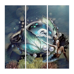 Siren's fantasy triptych