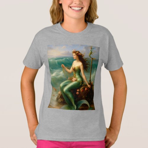 Sirens Serenity Mermaids Oasis T_Shirt