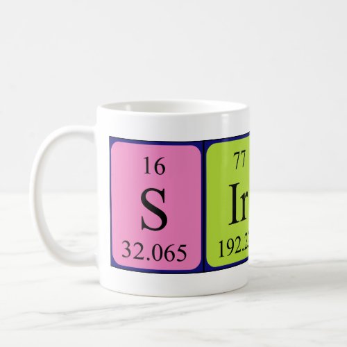 Sirine periodic table name mug