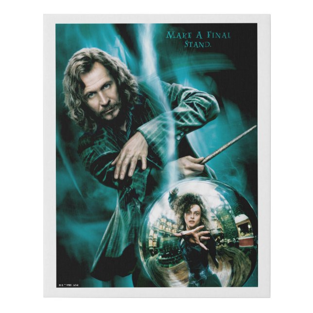 Sirius Black and Bellatrix Lestrange Faux Canvas Print (Front)