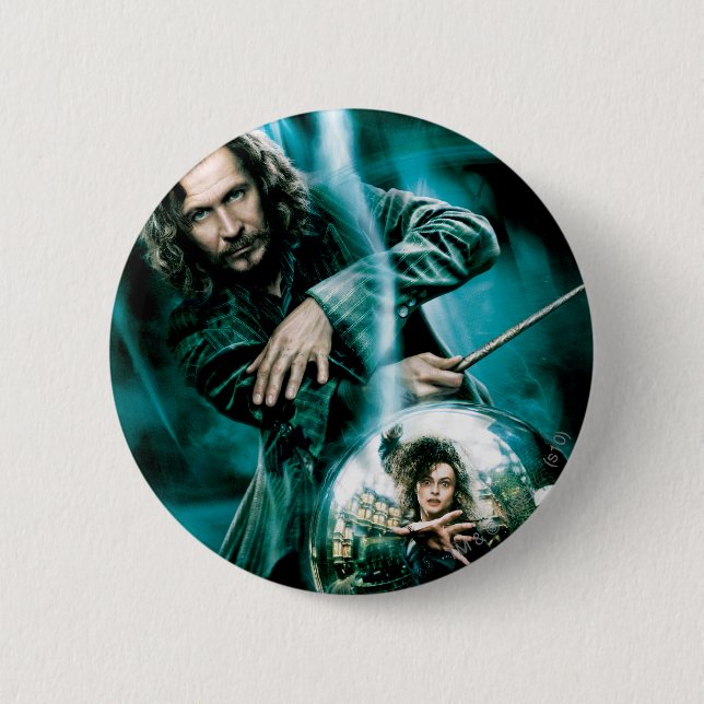 Sirius Black and Bellatrix Lestrange Pinback Button (Front)