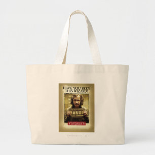 Sirius Black Wanted Poster Large Tote Bag