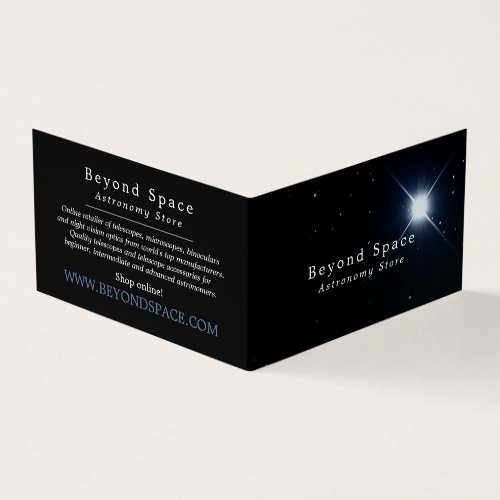 Sirius Brightest Star Astronomer Astronomy Store Business Card