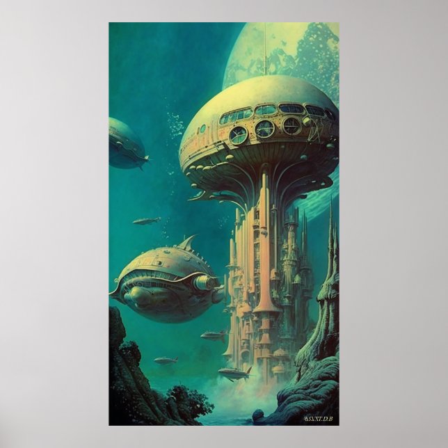 Sirius Station - (42x24in Extra Long) (With logo) Poster (Front)