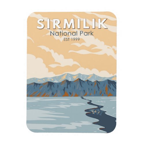 Sirmilik National Park Canada Travel Art Vintage Magnet