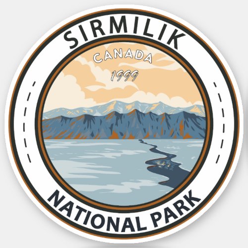 Sirmilik National Park Canada Travel Art Vintage Sticker