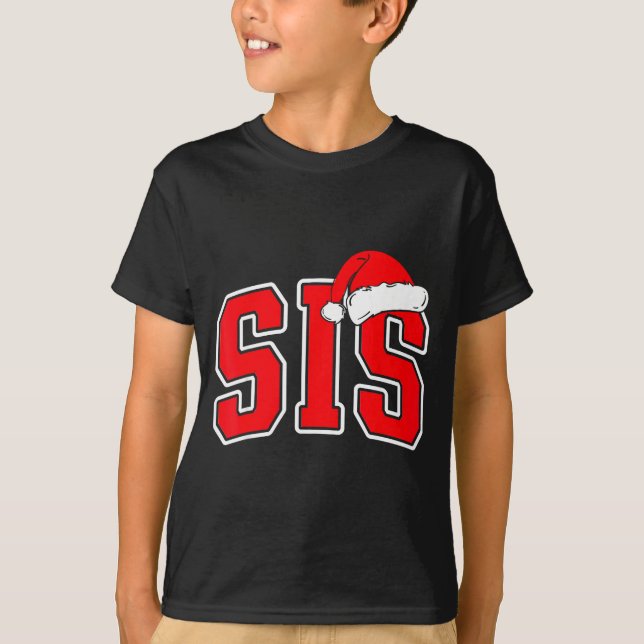 Sis Claus Christmas Matching Family Xmas Pajama Si T-Shirt (Front)