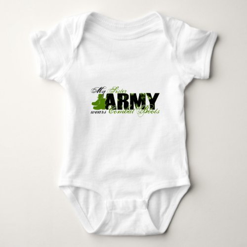 Sis Combat Boots _ ARMY Baby Bodysuit