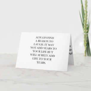 *SIS* ENJOY YOUR BIRTHDAY WITH MUCH LAUGHER/FUN CARD