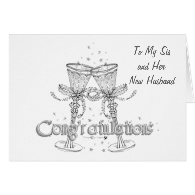 SIS-MAY EVERYDAY BE HAPPY WEDDING CARDS (Front Horizontal)