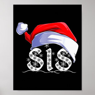 Sis Merry Christmas Santa Claus Xmas Family Matchi Poster