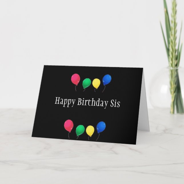 **SIS** ON YOUR "BIRTHDAY" ENJOY AND CELEBRATE CARD (Front)