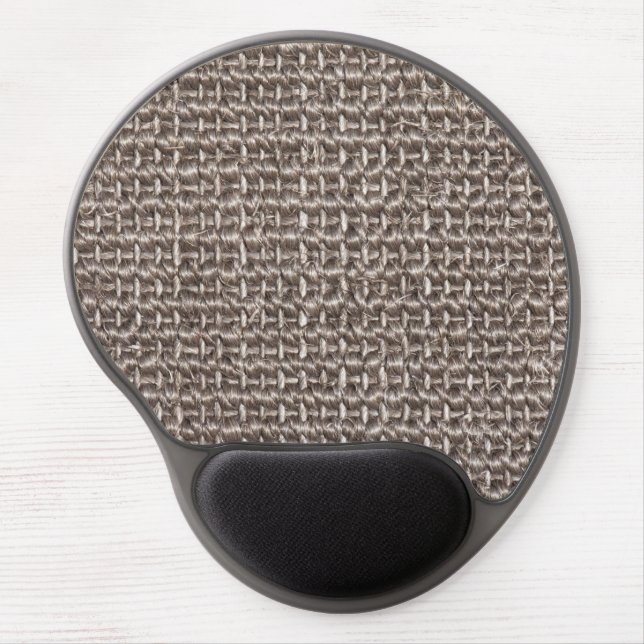 Sisal carpet pattern gel mouse pad (Front)