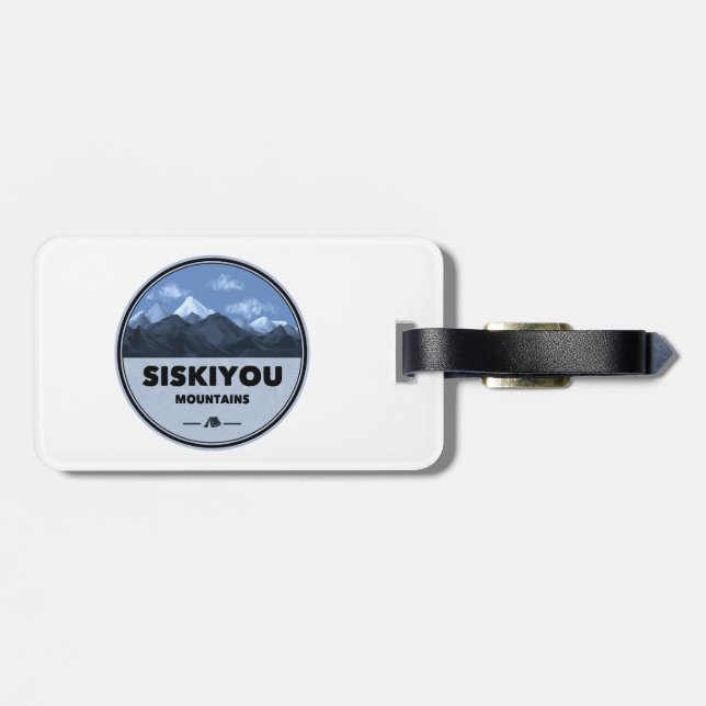 Siskiyou Mountains California Camping Luggage Tag (Back Horizontal)