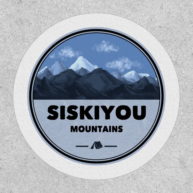 Siskiyou Mountains California Camping Patch (Front)