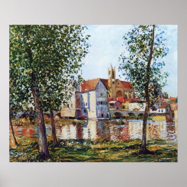 Sisley - Moret-Sur-Loing In Morning Sun 1888 Poster (Front)