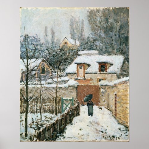Sisley _ Snow At Louveciennes Poster