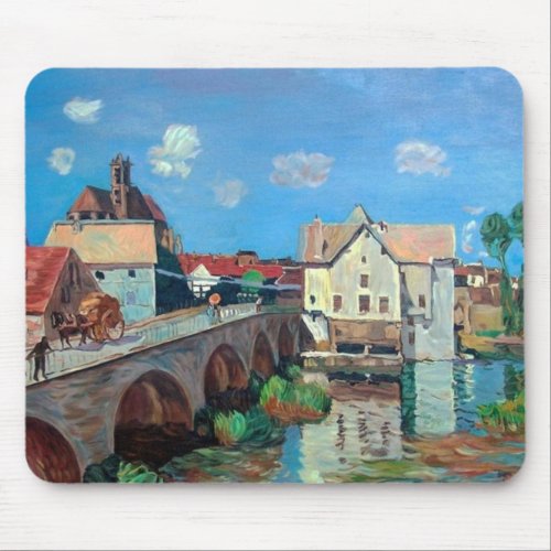 Sisley__The Bridge at Moret Mouse Pad