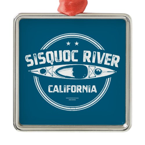 Sisquoc River California Kayaking Metal Ornament